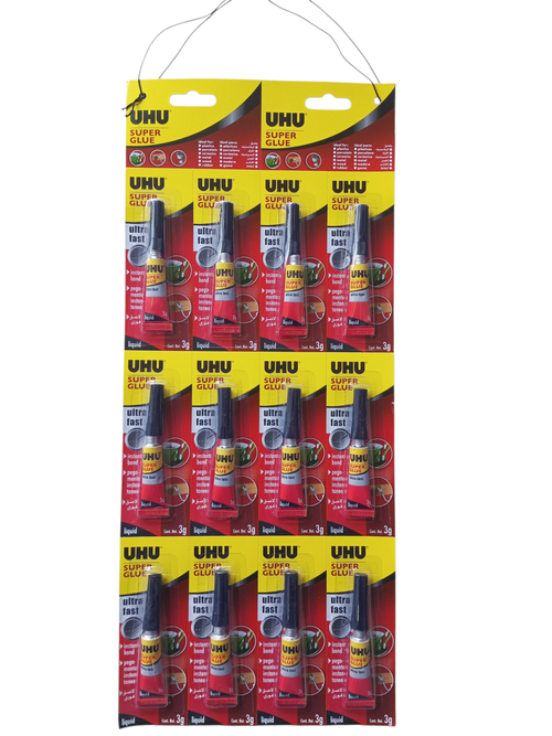 UHU Super Glue Ultra Fast 3g تلزيق سريع - J.H For Tools and Hardware